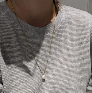 Mejuri Gold Vermeil And Freshwater Pearl Necklace